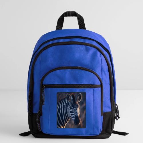 Majestic Zebra Sunset Portrait Design - Basic Backpack