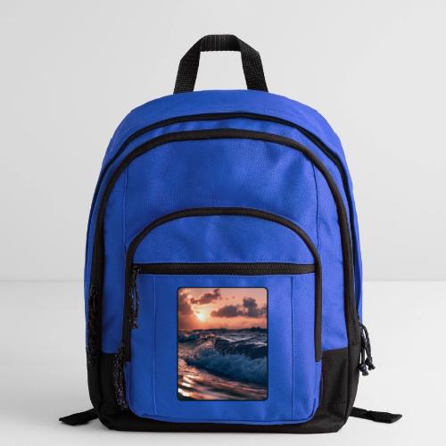 Golden Sunset Ocean Wave - Basic Backpack