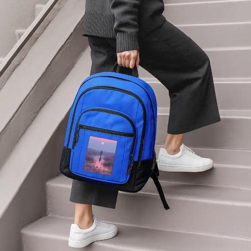 Ethereal Sunset Flower Field Art - Basic Backpack