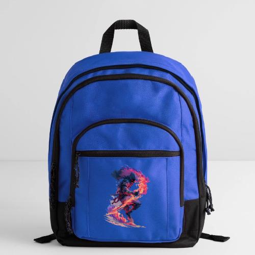Flaming Ninja Warrior Fantasy Design - Basic Backpack