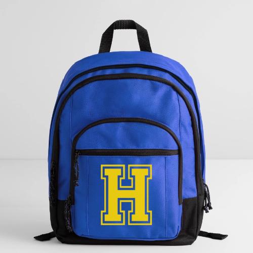 Letter H – Capital Athletic Alphabet Monogram - Basic Backpack