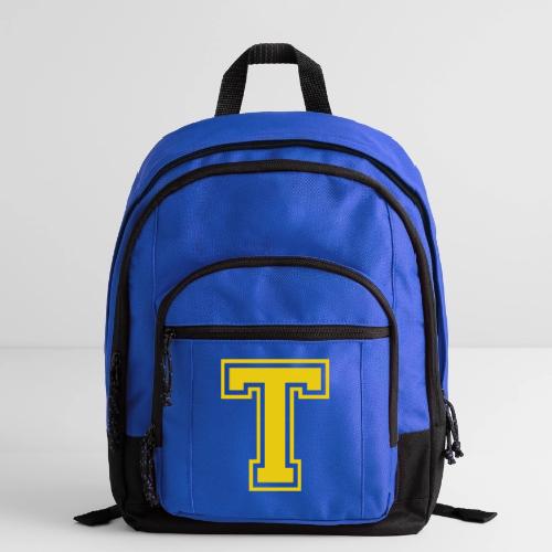 Letter T – Capital Athletic Alphabet Monogram - Basic Backpack