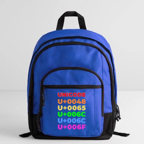 Hello, in unicode - Basic Backpack
