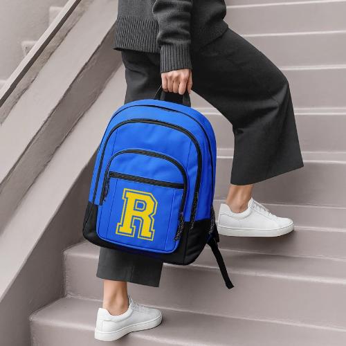 Letter R – Capital Athletic Alphabet Monogram - Basic Backpack