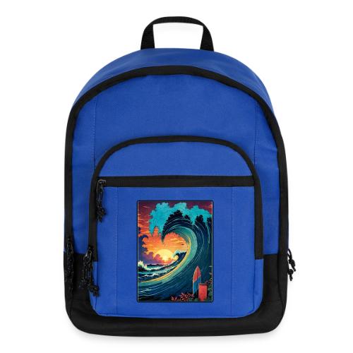 Vintage Sunrise Wave - Basic Backpack