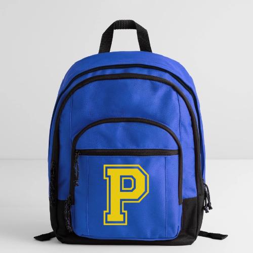 Letter P – Capital Athletic Alphabet Monogram - Basic Backpack
