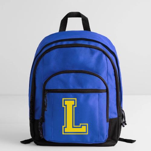 Letter L – Capital Athletic Alphabet Monogram - Basic Backpack