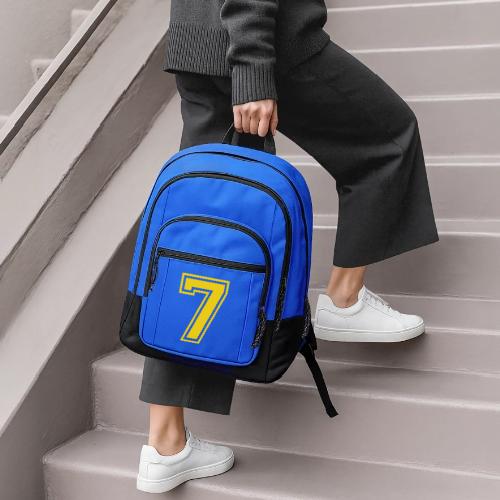 Number 7 in a classic athletic collegiate font - Basic Backpack