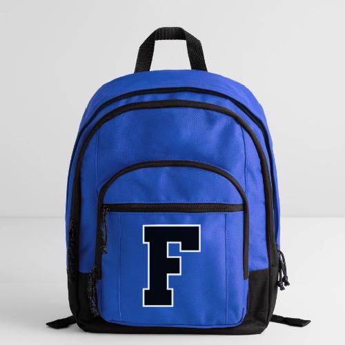 Varsity Letter F Athletic Monogram - Basic Backpack