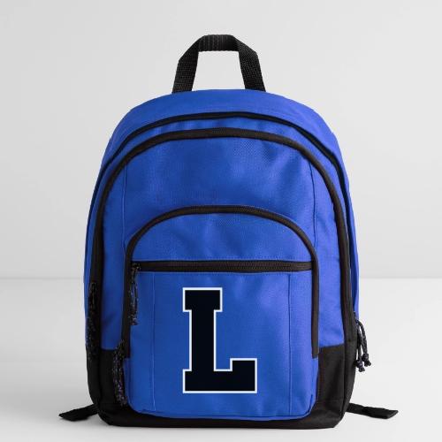 Varsity Letter L Athletic Monogram - Basic Backpack