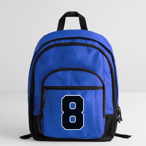 Varsity Number 8 College Style - Basic Backpack