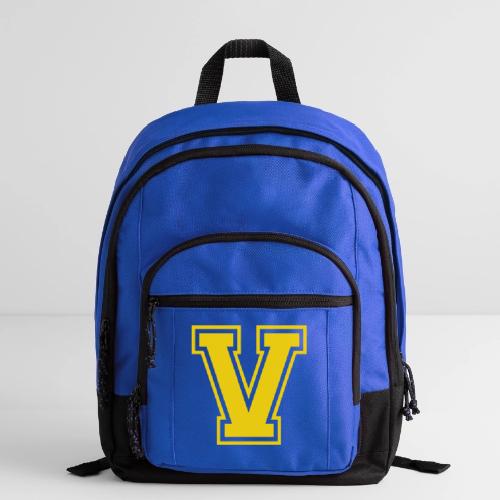 Letter V – Capital Athletic Alphabet Monogram - Basic Backpack