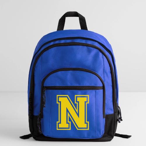 Letter N – Capital Athletic Alphabet Monogram - Basic Backpack