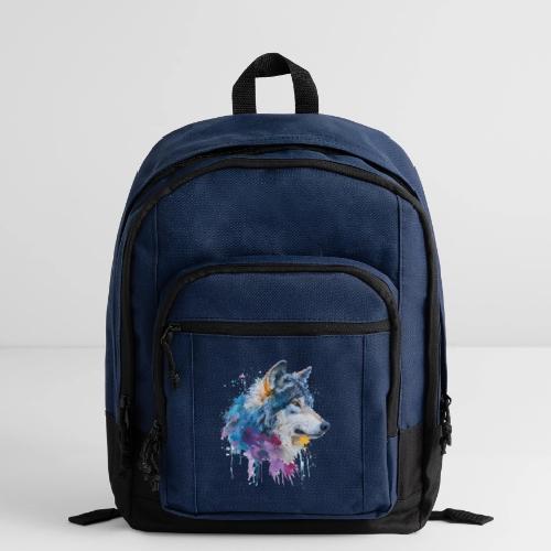 Splash-Art Wolf Head - Basic Backpack