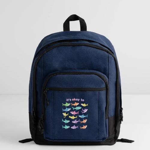It’s Okay To – Cute Pastel Shark - Basic Backpack