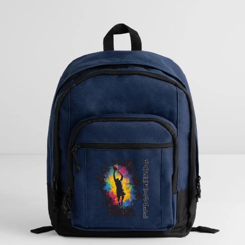 High Energy Basketball Paint Splatter Art - Basic Backpack