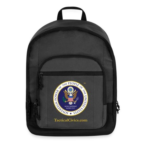 The Peoples Seal w gold url - Basic Backpack