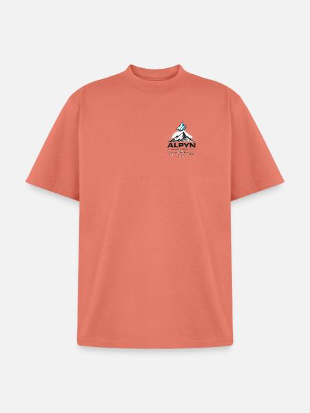 Alpyn Glacier Crest - Unisex Garment Dyed T-Shirt - peach