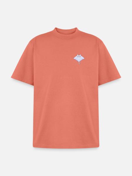 Pastel Manta Charm - Unisex Garment Dyed T-Shirt - peach