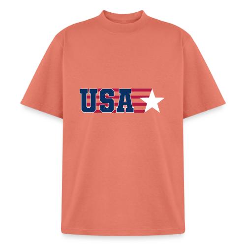 Star Stripe USA - Heavyweight Washed Unisex T-Shirt