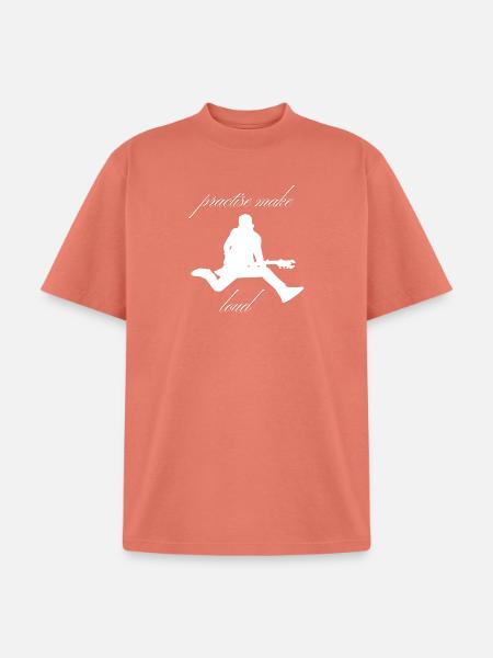Practise_Make_Loud_-1- - Unisex Garment Dyed T-Shirt - peach