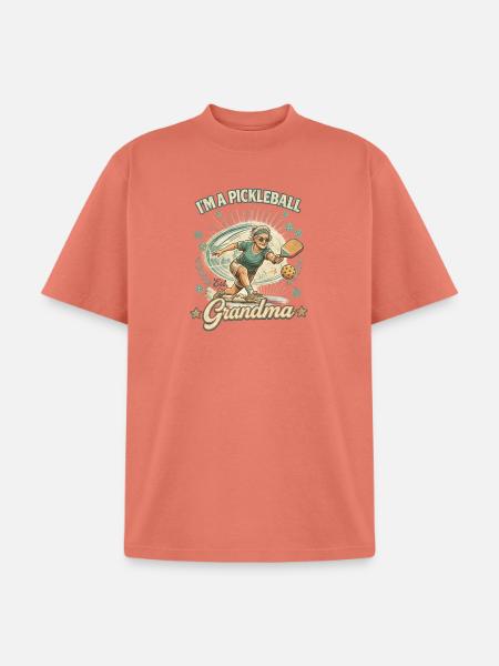 Pickleball Grandma Shirt - Unisex Garment Dyed T-Shirt - peach
