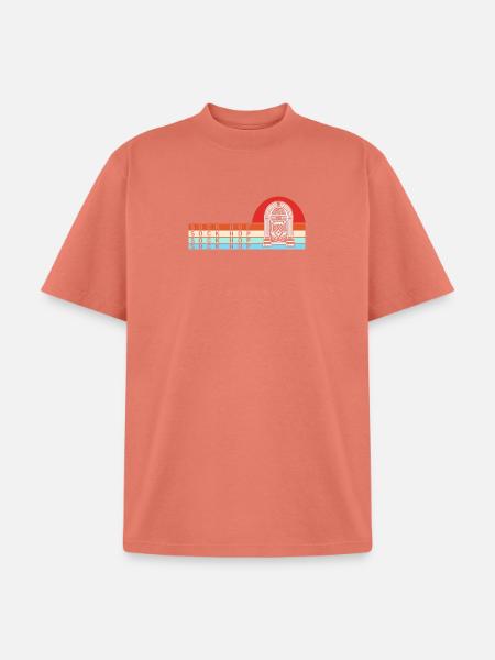 Jukebox Dance Sock Hop - Unisex Garment Dyed T-Shirt - peach