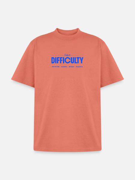 Select Difficulty Gaming - Unisex Garment Dyed T-Shirt - peach