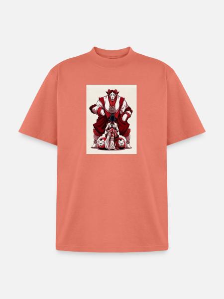 Gothic Matryoshka Queen - Unisex Garment Dyed T-Shirt - peach