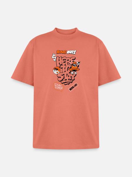 Graffiti Cone Stay Frosty Tee - Unisex Garment Dyed T-Shirt - peach