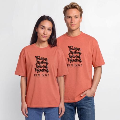 Thinking, Creating, Refining, Repeating - Unisex Garment Dyed T-Shirt