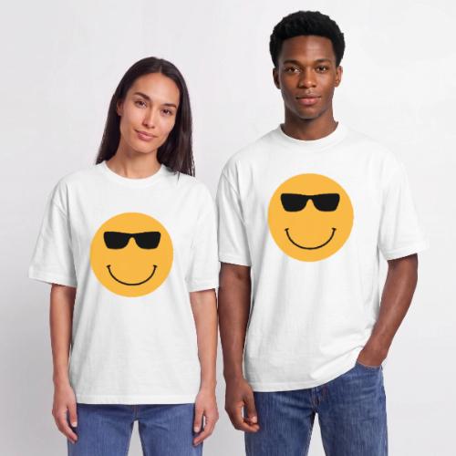 Orange Face with Sunglasses - Unisex Garment Dyed T-Shirt