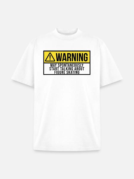 Figure Skate - Unisex Garment Dyed T-Shirt - white