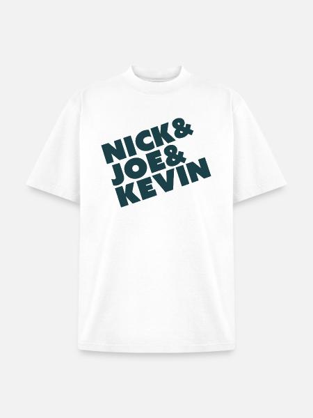 Nick & Joe & Kevin - Unisex Garment Dyed T-Shirt - white