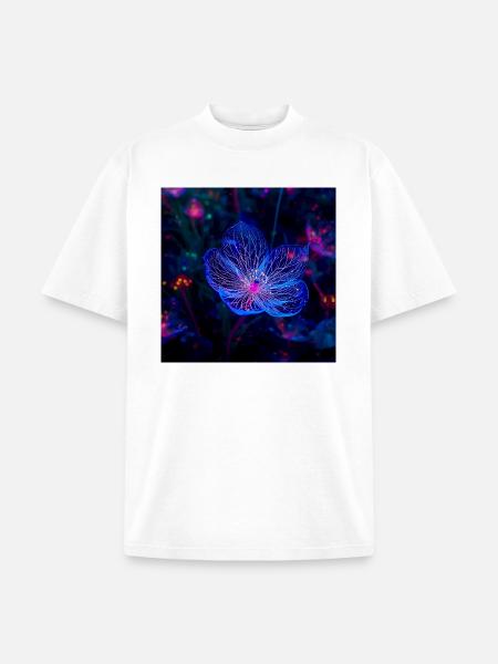 Translucent Blue - Unisex Garment Dyed T-Shirt - white