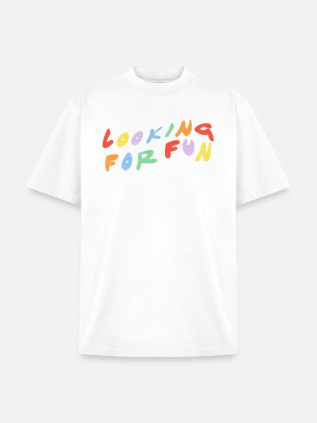 Looking for Fun - Unisex Garment Dyed T-Shirt - white