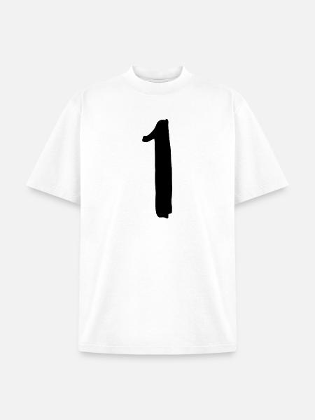 1 - Unisex Garment Dyed T-Shirt - white