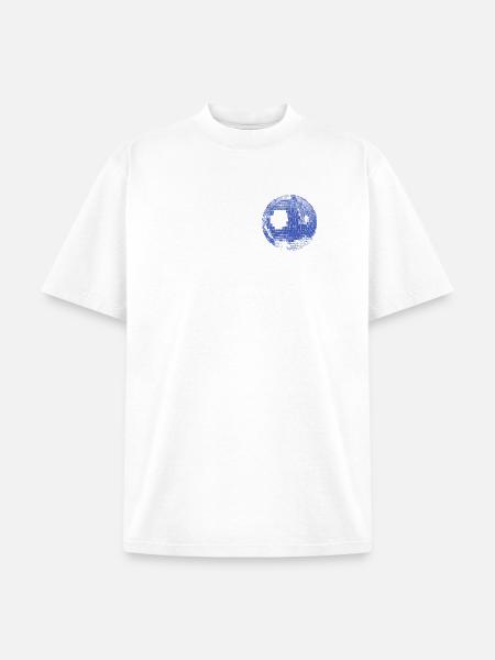 Retro Disco Ball - Unisex Garment Dyed T-Shirt - white