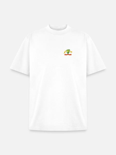 Australian Cricket Crest Emblem Graphic - Unisex Garment Dyed T-Shirt - white
