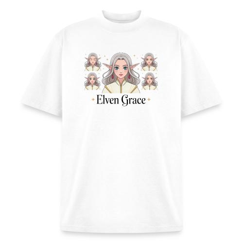Elven Grace Fantasy Elf Maiden Graphic Magic - Heavyweight Washed Unisex T-Shirt