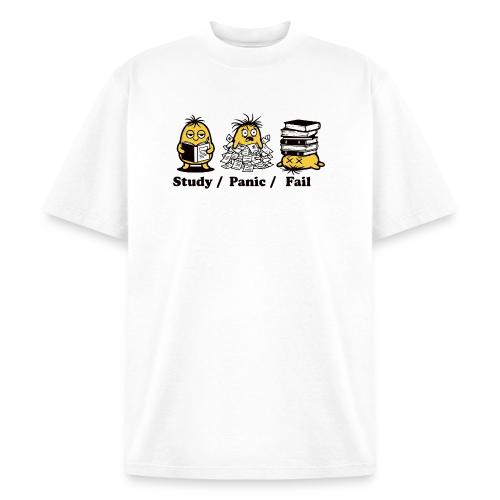 Funny Student Study Panic Fail Back To School - Heavyweight Washed Unisex T-Shirt