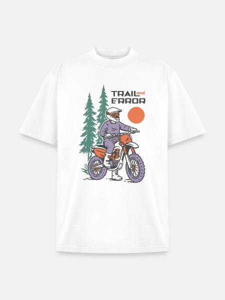 Trail and Error - Unisex Garment Dyed T-Shirt - white
