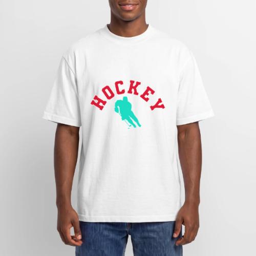 Hockey Player Silhouette - Unisex Garment Dyed T-Shirt