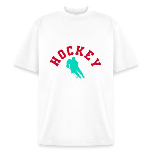 Hockey Player Silhouette - Heavyweight Washed Unisex T-Shirt