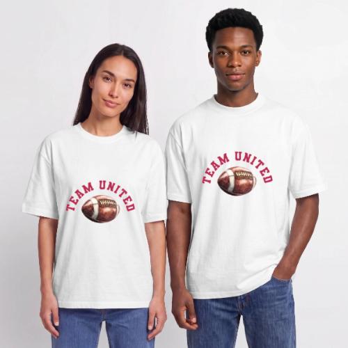 Team United American Football Design - Unisex Garment Dyed T-Shirt