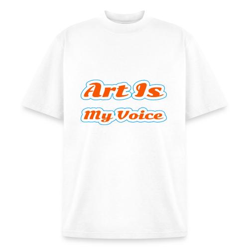 Art Is My Voice — Express Yourself Script - Heavyweight Washed Unisex T-Shirt
