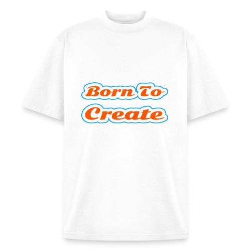 Born to Create — Creative Soul Script - Heavyweight Washed Unisex T-Shirt