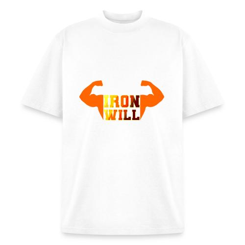 Bodybuilding: Iron Will Power - Heavyweight Washed Unisex T-Shirt