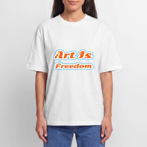 Art Is Freedom — Creative Expression Script - Unisex Garment Dyed T-Shirt