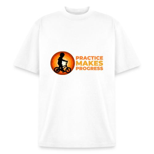 Practice makes progress - Heavyweight Washed Unisex T-Shirt